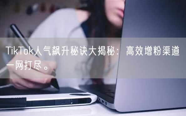 TikTok人气飙升秘诀大揭秘：高效增粉渠道一网打尽。