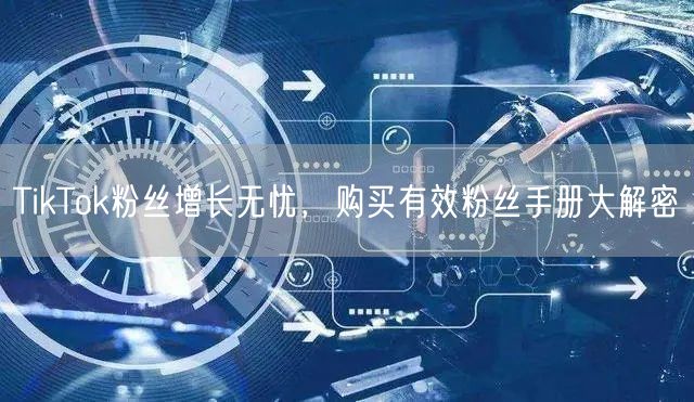 TikTok粉丝增长无忧，购买有效粉丝手册大解密