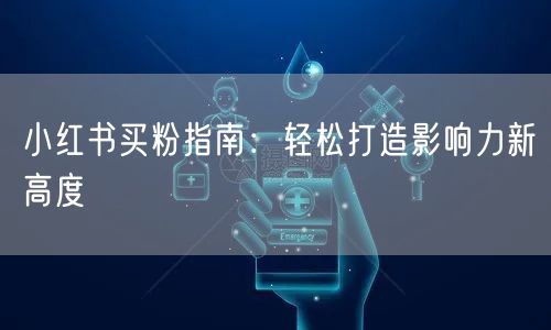 小红书买粉指南：轻松打造影响力新高度