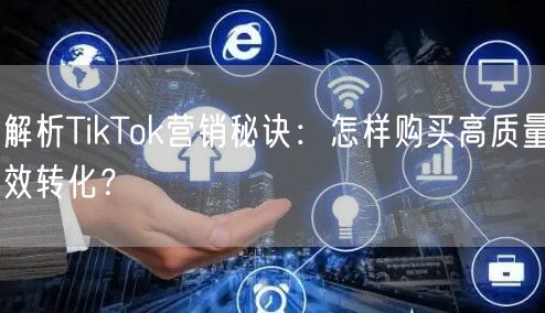 深度解析TikTok营销秘诀：怎样购买高质量粉丝并有效转化？
