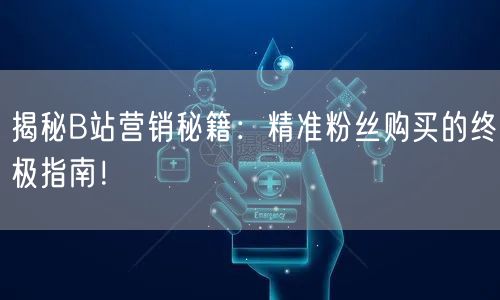 揭秘B站营销秘籍：精准粉丝购买的终极指南！