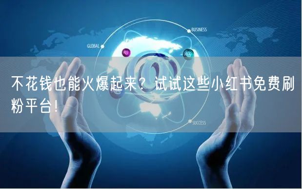 不花钱也能火爆起来？试试这些小红书免费刷粉平台！