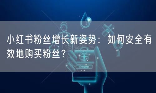 小红书粉丝增长新姿势：如何安全有效地购买粉丝？